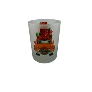 Culver Holiday Christmas Red Truck & Presents Whiskey Glass